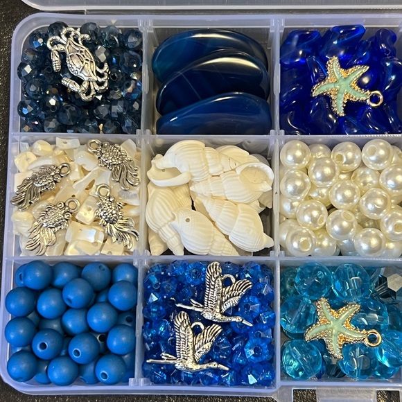 Craft Beads, BLUE LAGOON - NO KIDS, Jewelry Supplies, loose bulk beads - Picture 4 of 6